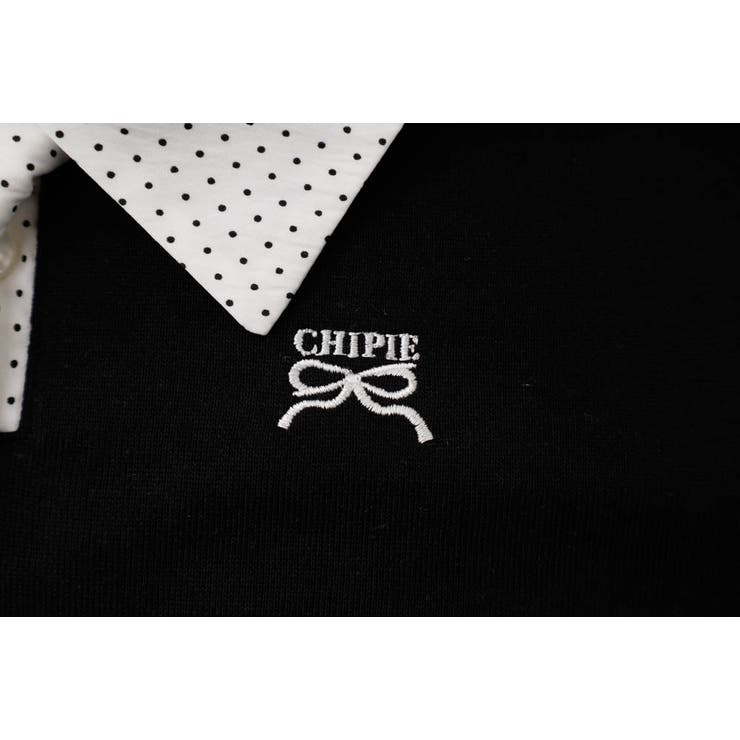 【CHIPIE シピ】(取り外し可能タイ付)ワンポイントロゴ刺繍ドッキングワンピ… | URBAN CHERRY | 詳細画像32 