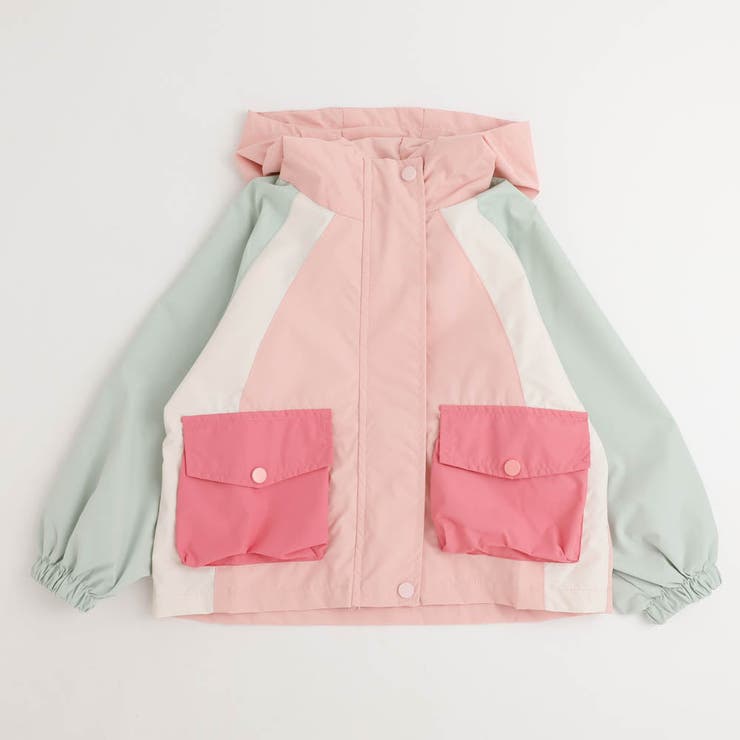フロントポケット配色ナイロンジャケット[品番：VINK0002929]｜URBAN