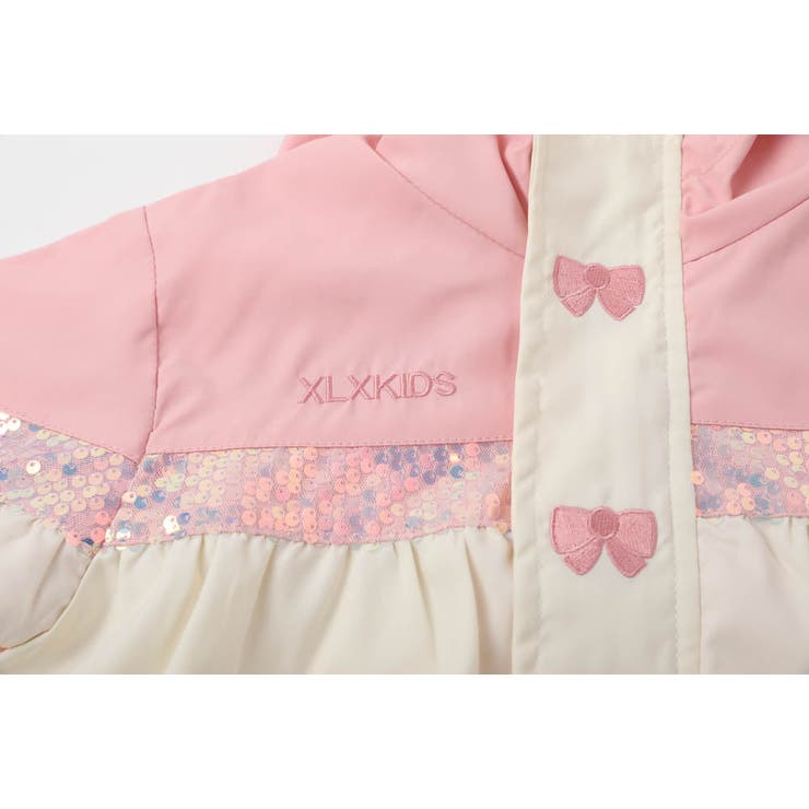 リボン刺繍スパンコールナイロンジャケット[品番：VINK0002931]｜URBAN