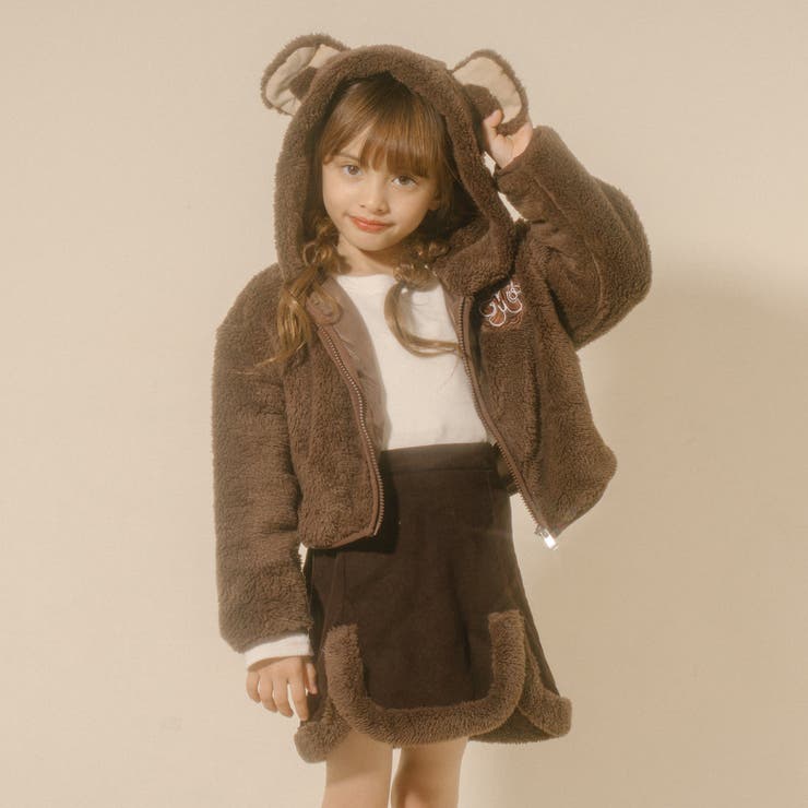 秋冬♡見本★生地♡リボン/刺繍タグ♡くま耳フード/ワンピース価格 88b92b5949da13a55e425350242ff6