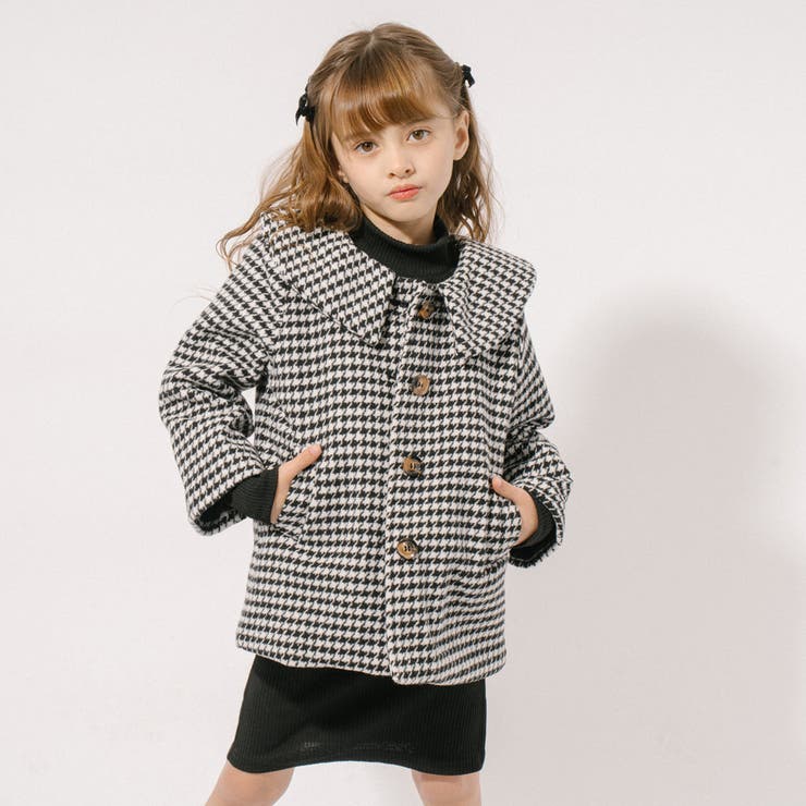 千鳥柄ロングコート[品番：VINK0003266]｜URBAN CHERRY