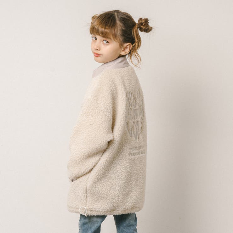 おうちで洗える!ハートロゴ刺繍中綿キルティングMIXボアコート | URBAN CHERRY | 詳細画像11 