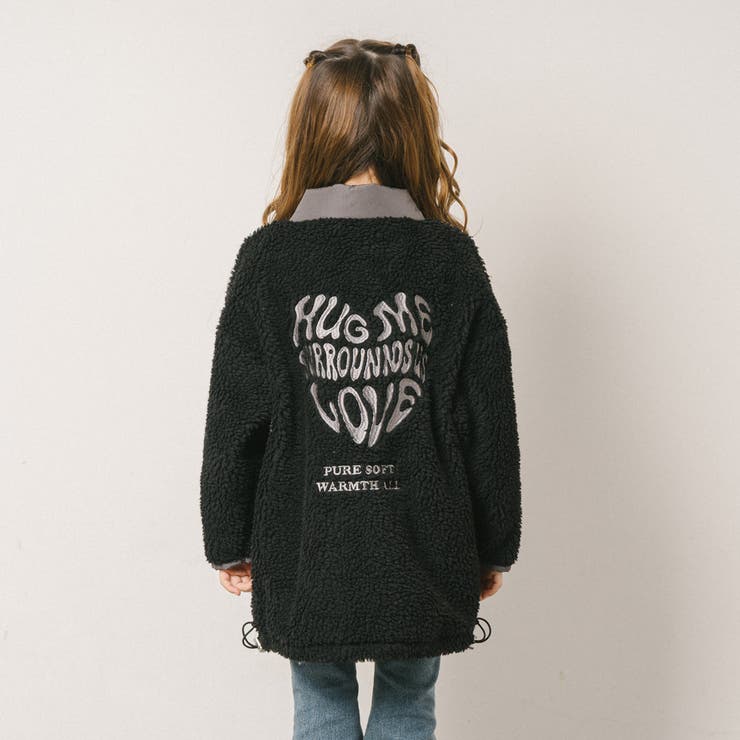 おうちで洗える!ハートロゴ刺繍中綿キルティングMIXボアコート | URBAN CHERRY | 詳細画像13 