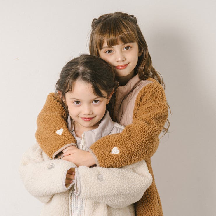 おうちで洗える!ハートロゴ刺繍中綿キルティングMIXボアコート | URBAN CHERRY | 詳細画像47 