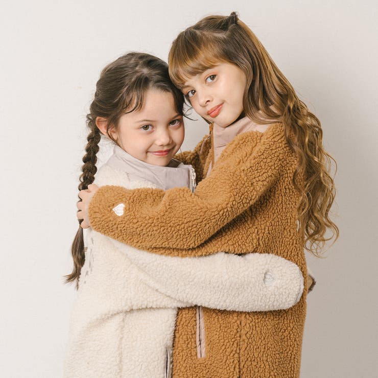 おうちで洗える!ハートロゴ刺繍中綿キルティングMIXボアコート | URBAN CHERRY | 詳細画像48 