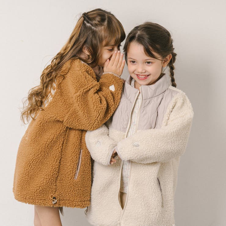 おうちで洗える!ハートロゴ刺繍中綿キルティングMIXボアコート | URBAN CHERRY | 詳細画像49 