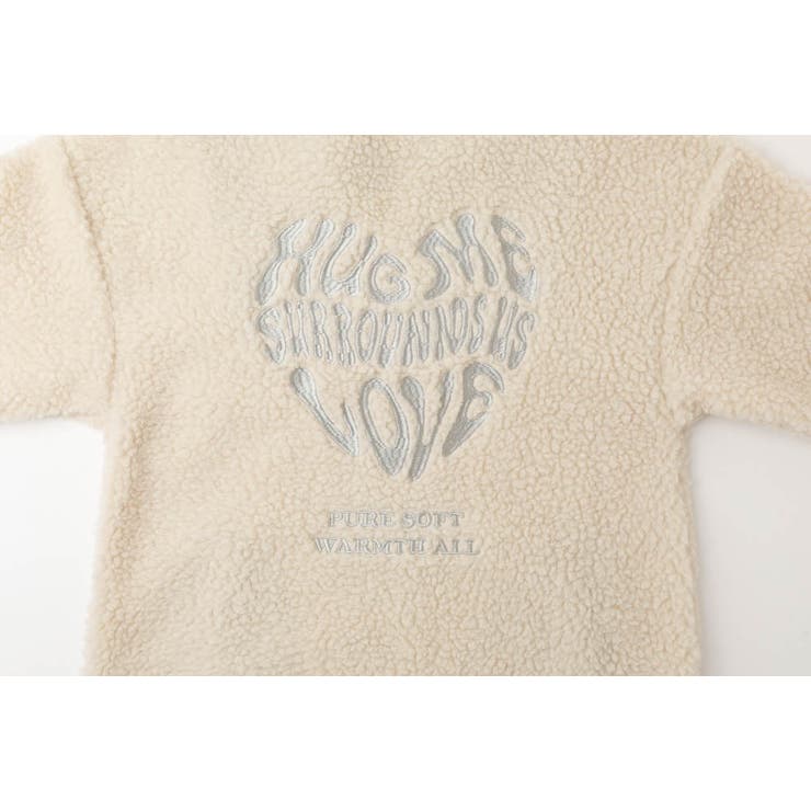 おうちで洗える!ハートロゴ刺繍中綿キルティングMIXボアコート | URBAN CHERRY | 詳細画像53 