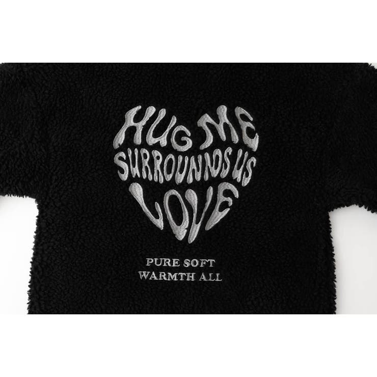 おうちで洗える!ハートロゴ刺繍中綿キルティングMIXボアコート | URBAN CHERRY | 詳細画像55 