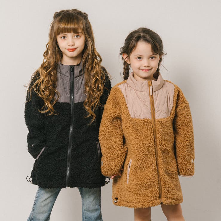 おうちで洗える!ハートロゴ刺繍中綿キルティングMIXボアコート | URBAN CHERRY | 詳細画像62 