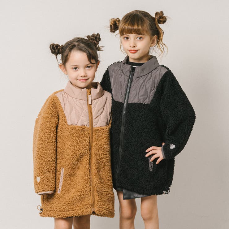 おうちで洗える!ハートロゴ刺繍中綿キルティングMIXボアコート | URBAN CHERRY | 詳細画像63 