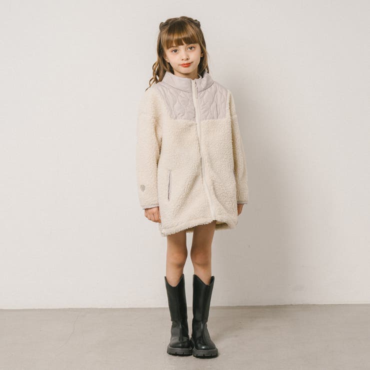 おうちで洗える!ハートロゴ刺繍中綿キルティングMIXボアコート | URBAN CHERRY | 詳細画像69 