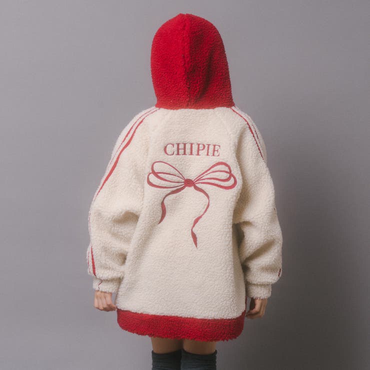 おうちで洗える!オーバーサイズサイドラインバックリボンボアアウター | URBAN CHERRY | 詳細画像14 