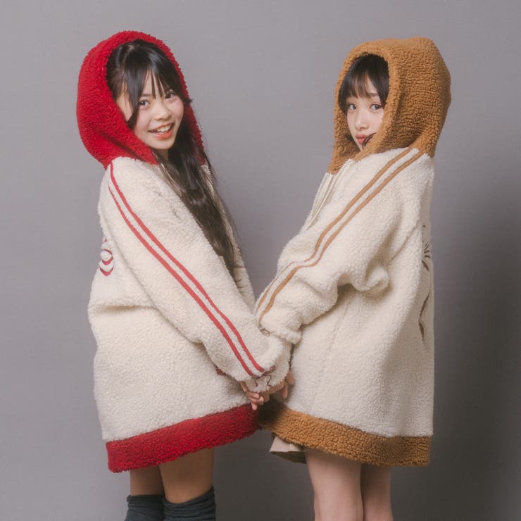 おうちで洗える!オーバーサイズサイドラインバックリボンボアアウター | URBAN CHERRY | 詳細画像17 