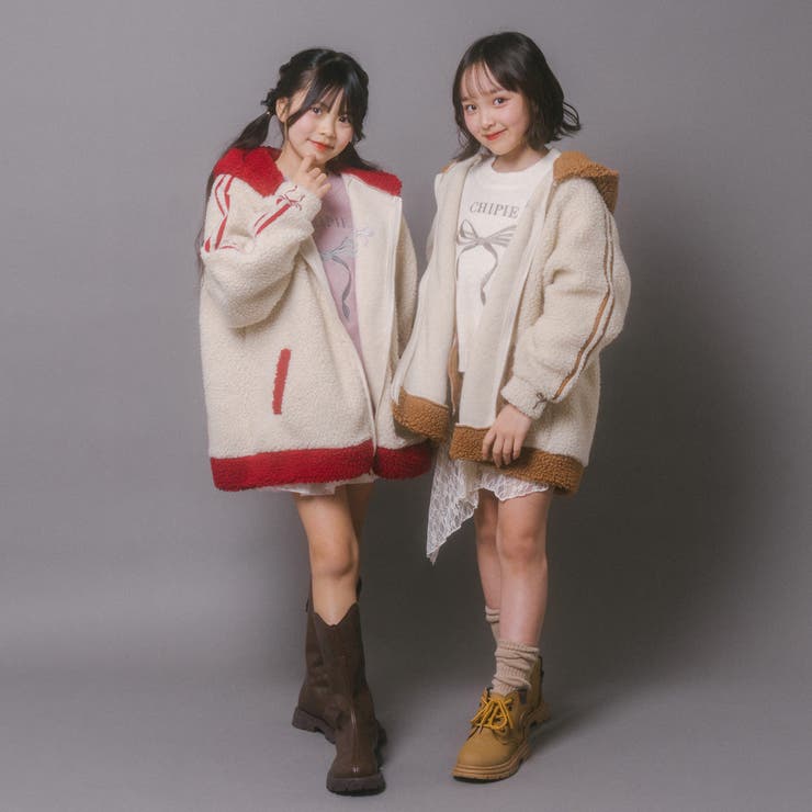 おうちで洗える!オーバーサイズサイドラインバックリボンボアアウター | URBAN CHERRY | 詳細画像19 