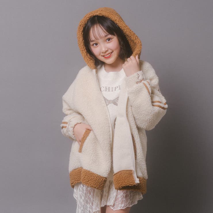 おうちで洗える!オーバーサイズサイドラインバックリボンボアアウター | URBAN CHERRY | 詳細画像29 