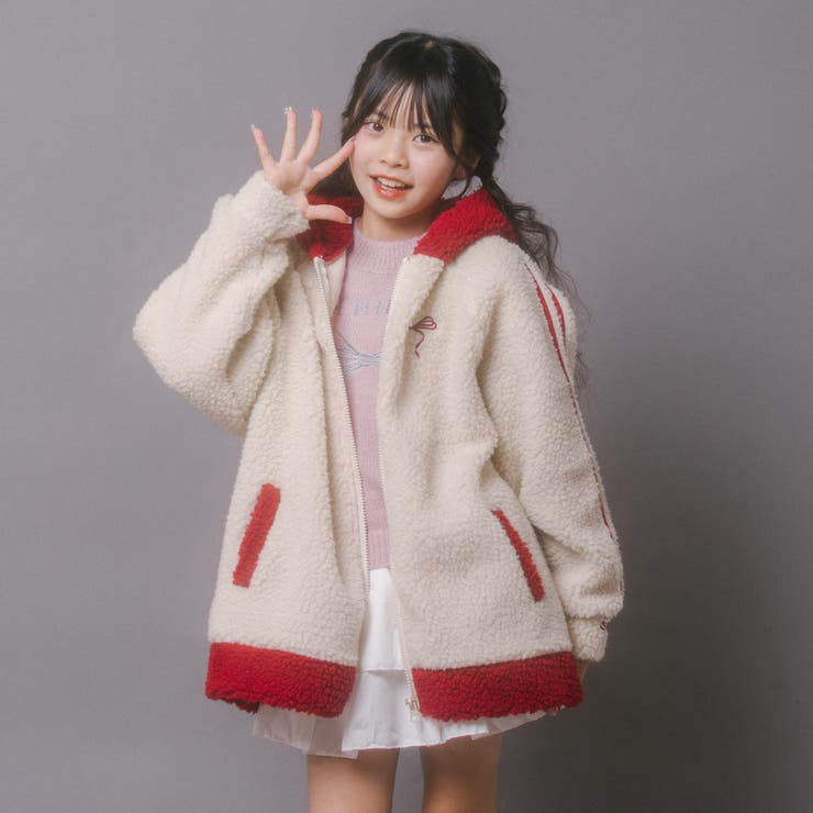 おうちで洗える!オーバーサイズサイドラインバックリボンボアアウター | URBAN CHERRY | 詳細画像44 