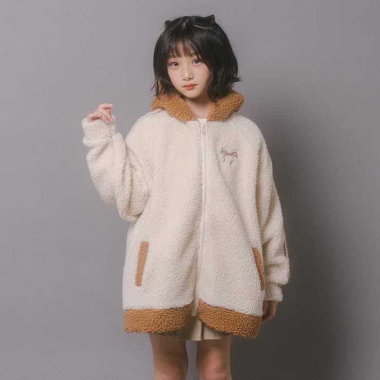 おうちで洗える!オーバーサイズサイドラインバックリボンボアアウター | URBAN CHERRY | 詳細画像54 