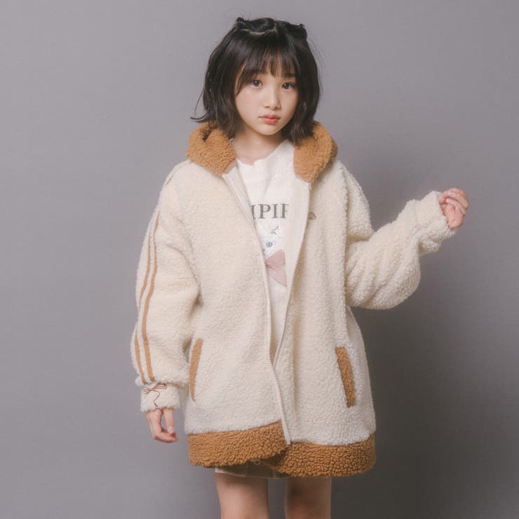 おうちで洗える!オーバーサイズサイドラインバックリボンボアアウター | URBAN CHERRY | 詳細画像55 