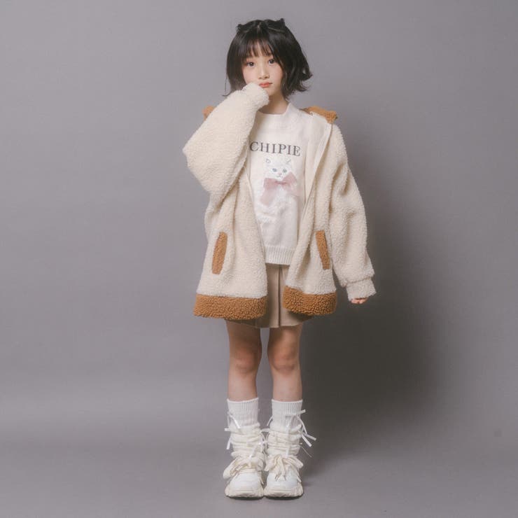 おうちで洗える!オーバーサイズサイドラインバックリボンボアアウター | URBAN CHERRY | 詳細画像57 