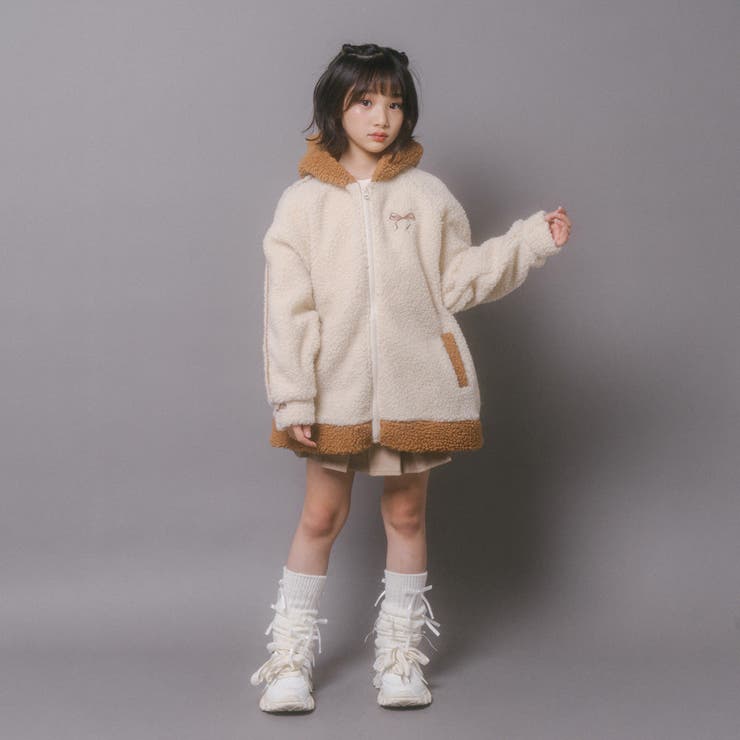 おうちで洗える!オーバーサイズサイドラインバックリボンボアアウター | URBAN CHERRY | 詳細画像58 