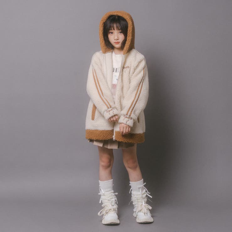 おうちで洗える!オーバーサイズサイドラインバックリボンボアアウター | URBAN CHERRY | 詳細画像59 