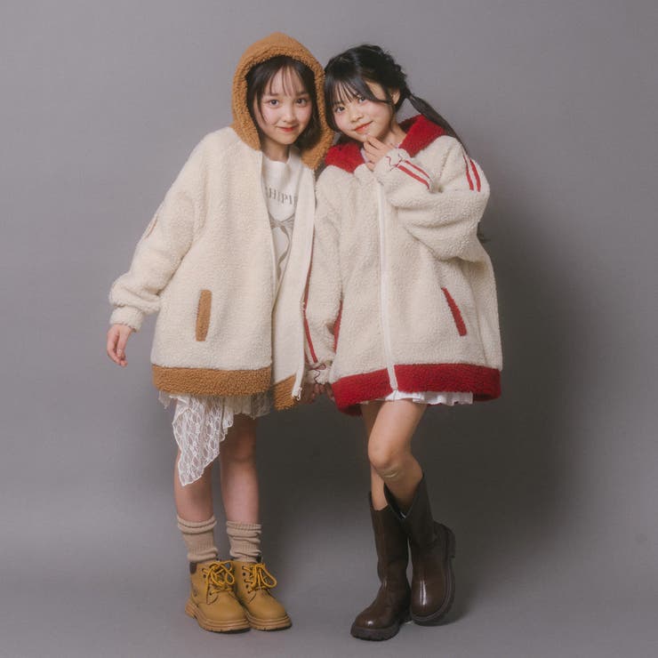 おうちで洗える!オーバーサイズサイドラインバックリボンボアアウター | URBAN CHERRY | 詳細画像60 