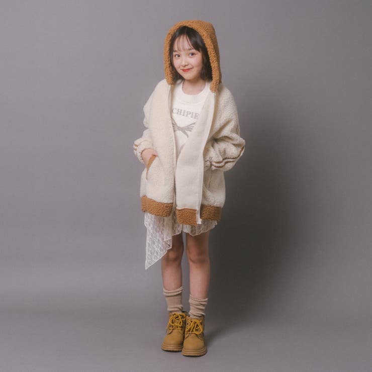 おうちで洗える!オーバーサイズサイドラインバックリボンボアアウター | URBAN CHERRY | 詳細画像62 