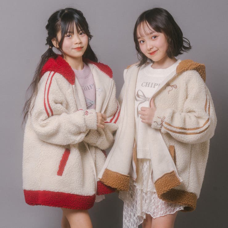 おうちで洗える!オーバーサイズサイドラインバックリボンボアアウター | URBAN CHERRY | 詳細画像63 