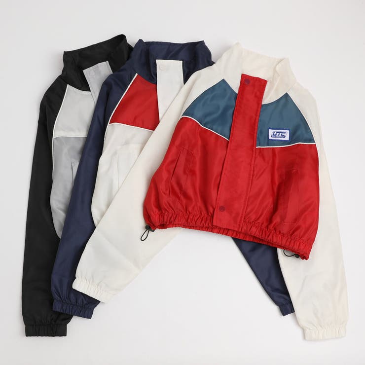 【U.TRACK/ユードットトラック】スタンドカラー配色ジップブルゾン | URBAN CHERRY | 詳細画像2 