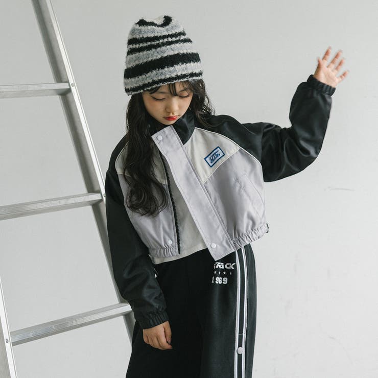 【U.TRACK/ユードットトラック】スタンドカラー配色ジップブルゾン | URBAN CHERRY | 詳細画像4 