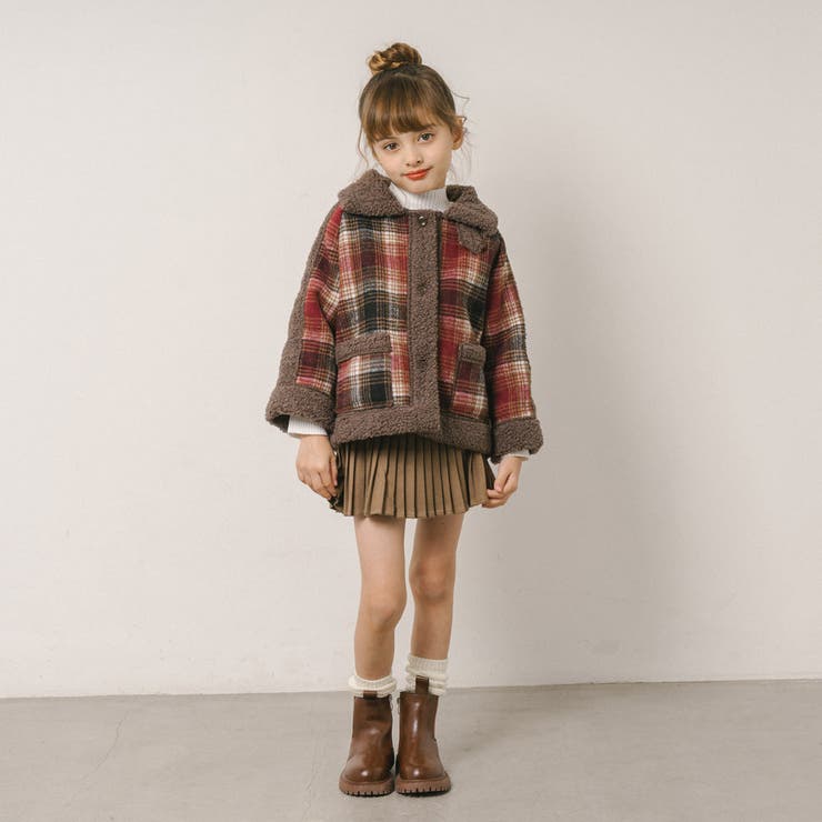 チェックボアコート | URBAN CHERRY | 詳細画像10 