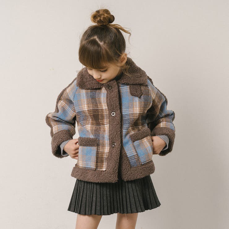 チェックボアコート | URBAN CHERRY | 詳細画像15 