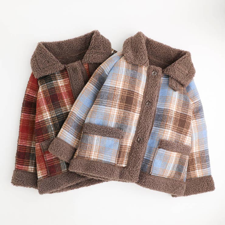 チェックボアコート | URBAN CHERRY | 詳細画像2 