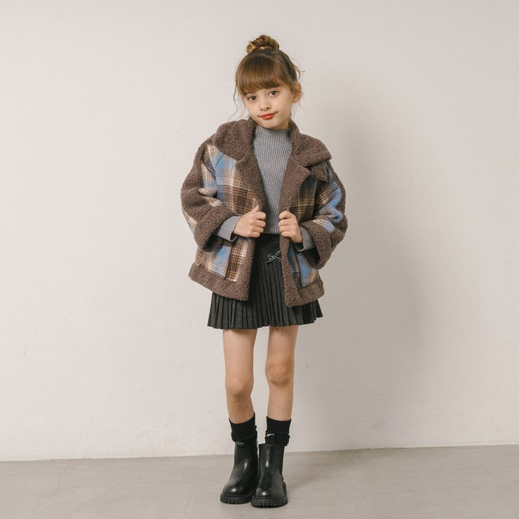 チェックボアコート | URBAN CHERRY | 詳細画像21 