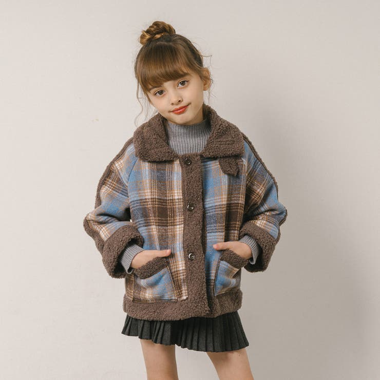 チェックボアコート | URBAN CHERRY | 詳細画像3 