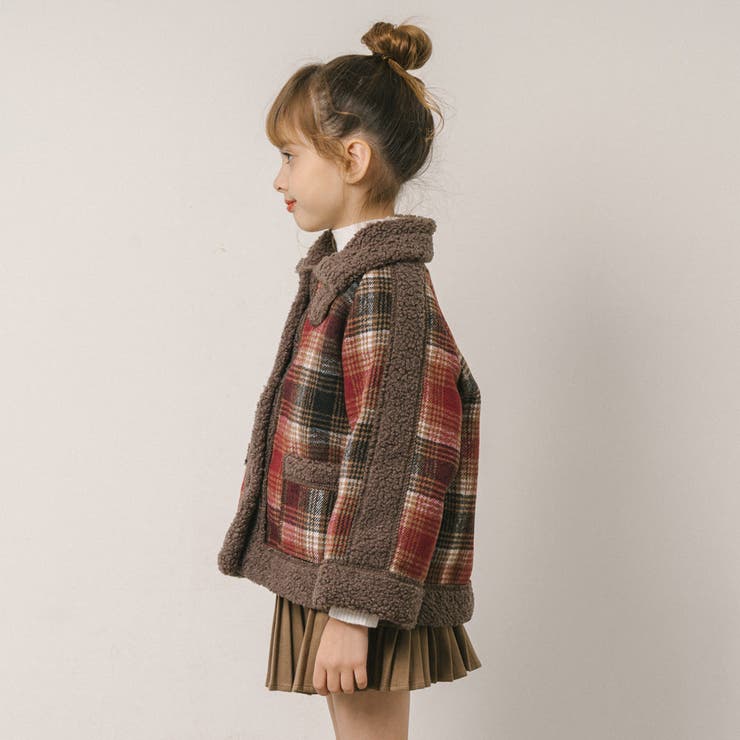 チェックボアコート | URBAN CHERRY | 詳細画像7 