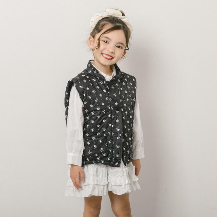 ミニフラワープリントデザイン中綿ベスト | URBAN CHERRY | 詳細画像11 