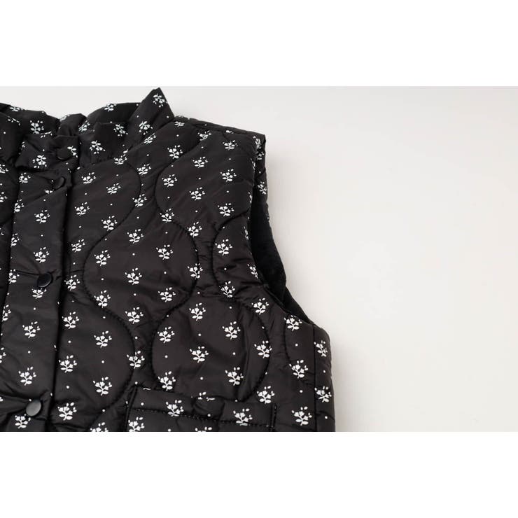 ミニフラワープリントデザイン中綿ベスト | URBAN CHERRY | 詳細画像17 