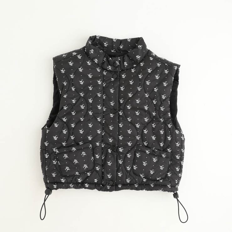 ミニフラワープリントデザイン中綿ベスト | URBAN CHERRY | 詳細画像2 