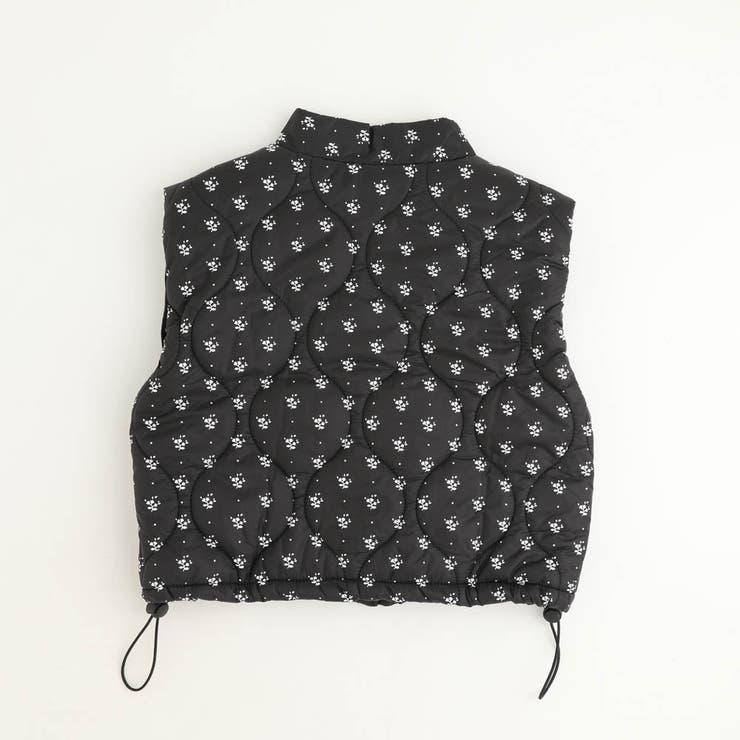 ミニフラワープリントデザイン中綿ベスト | URBAN CHERRY | 詳細画像4 