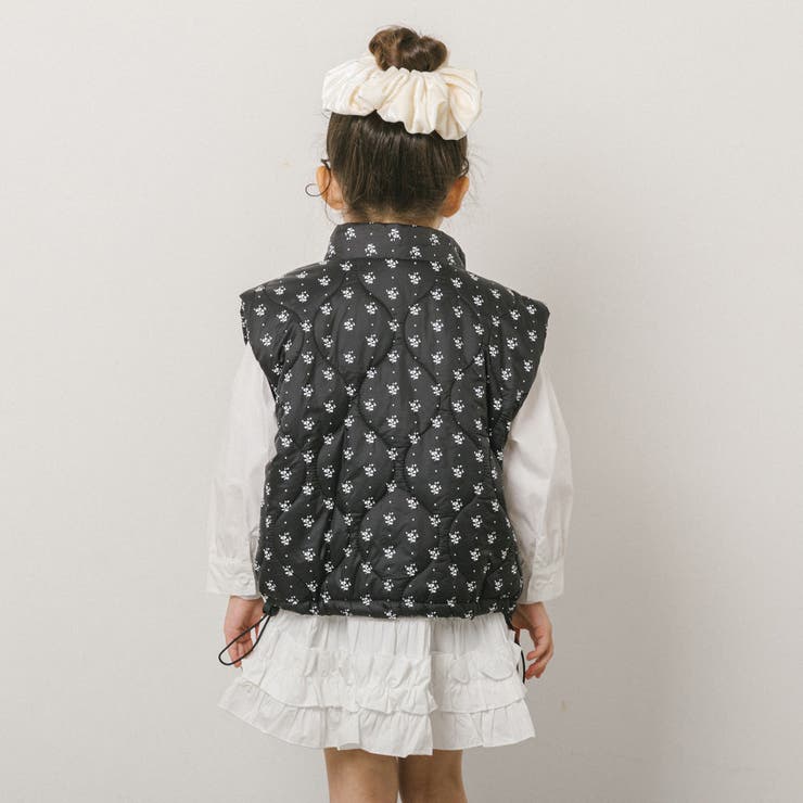 ミニフラワープリントデザイン中綿ベスト | URBAN CHERRY | 詳細画像6 