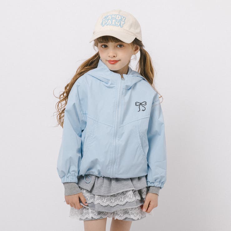 ワンポイントリボンデザインフード付きアノラックパーカー | URBAN CHERRY | 詳細画像5 