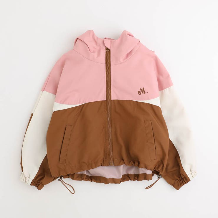 配色ワンポイントロゴデザインフード付きアノラックパーカー | URBAN CHERRY | 詳細画像2 