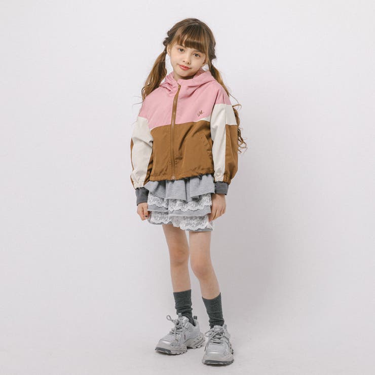 配色ワンポイントロゴデザインフード付きアノラックパーカー | URBAN CHERRY | 詳細画像21 