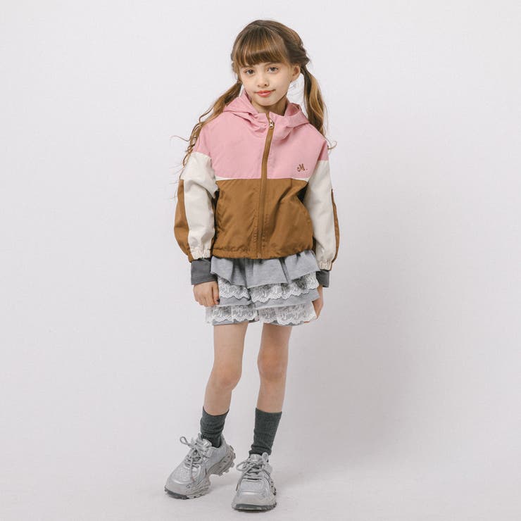 配色ワンポイントロゴデザインフード付きアノラックパーカー | URBAN CHERRY | 詳細画像22 