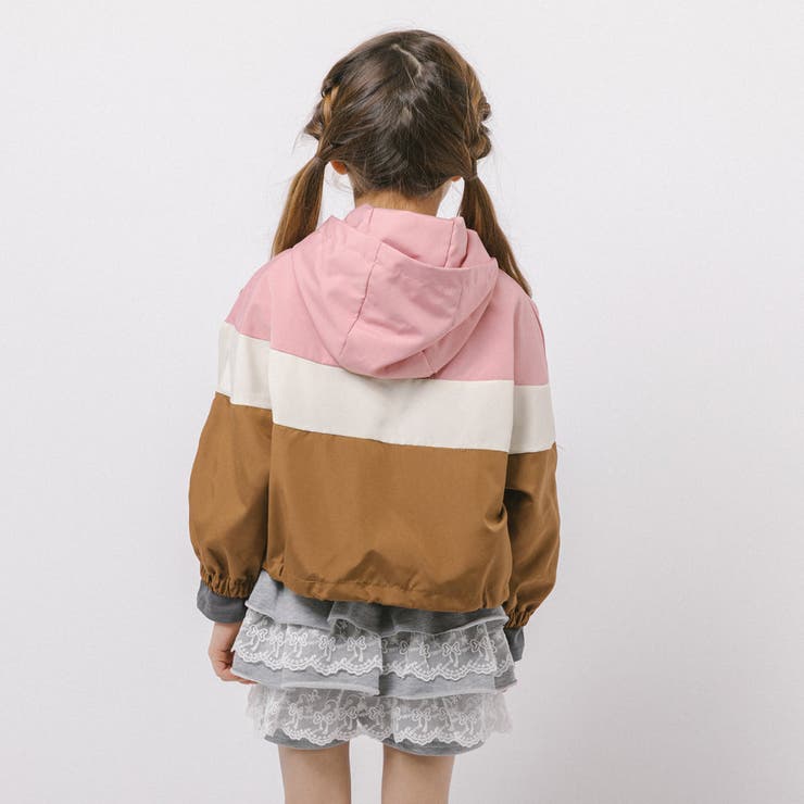 配色ワンポイントロゴデザインフード付きアノラックパーカー | URBAN CHERRY | 詳細画像5 