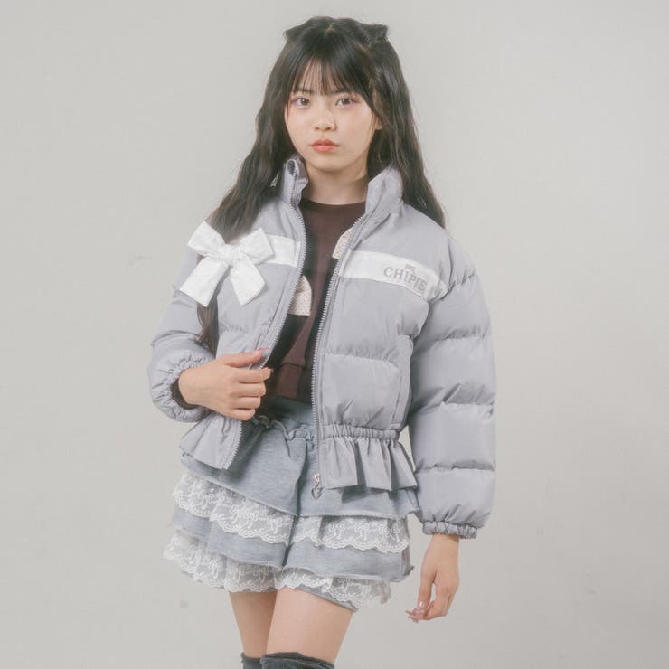 【CHIPIE】"軽ポカ"ビッグリボンショート中綿ジャケット | URBAN CHERRY | 詳細画像15 