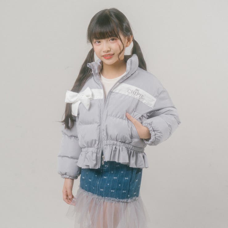 【CHIPIE】"軽ポカ"ビッグリボンショート中綿ジャケット | URBAN CHERRY | 詳細画像4 