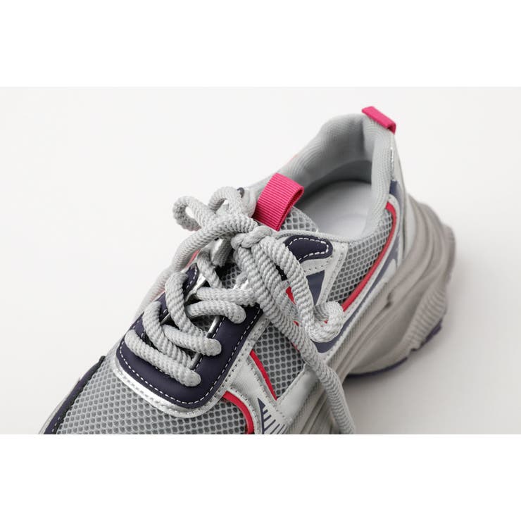 配色ボリュームソールダッドスニーカー[品番：VINK0003481]｜URBAN