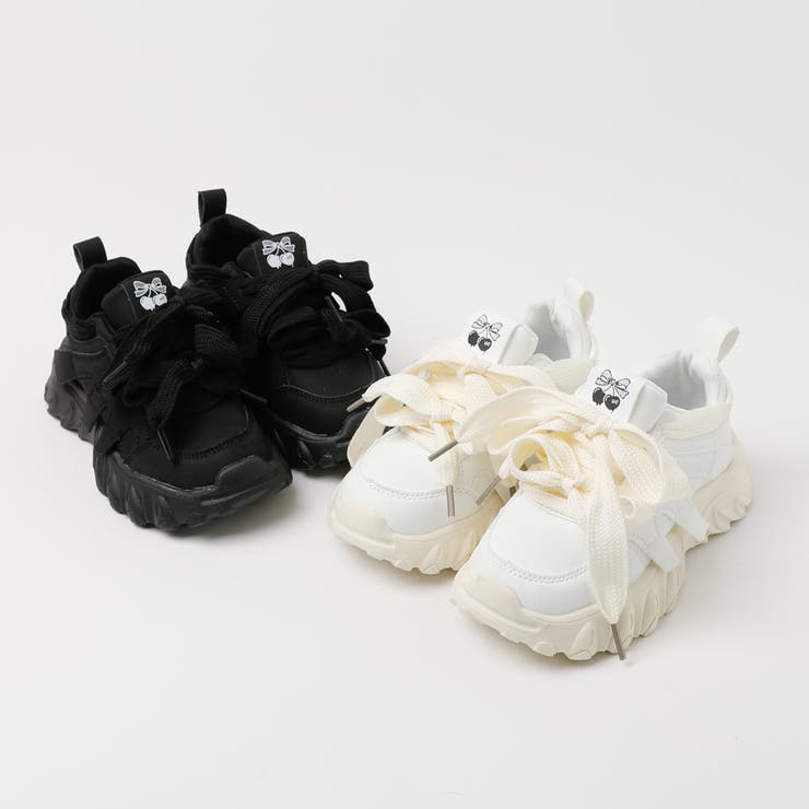 ダブルリボンデザインボリュームソールダッドシューズ | URBAN CHERRY | 詳細画像2 